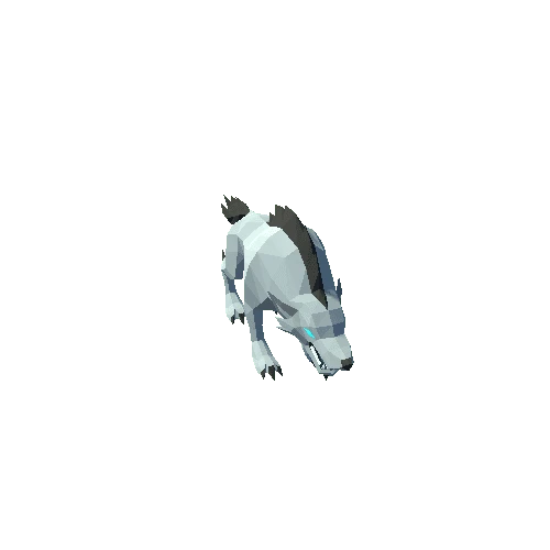 Polygonal Wolf White